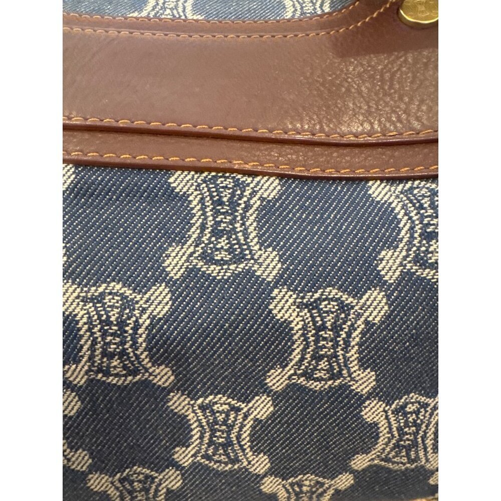 Celine Boogie Denim & Leather Handbag Authentic - Picture 8 of 10